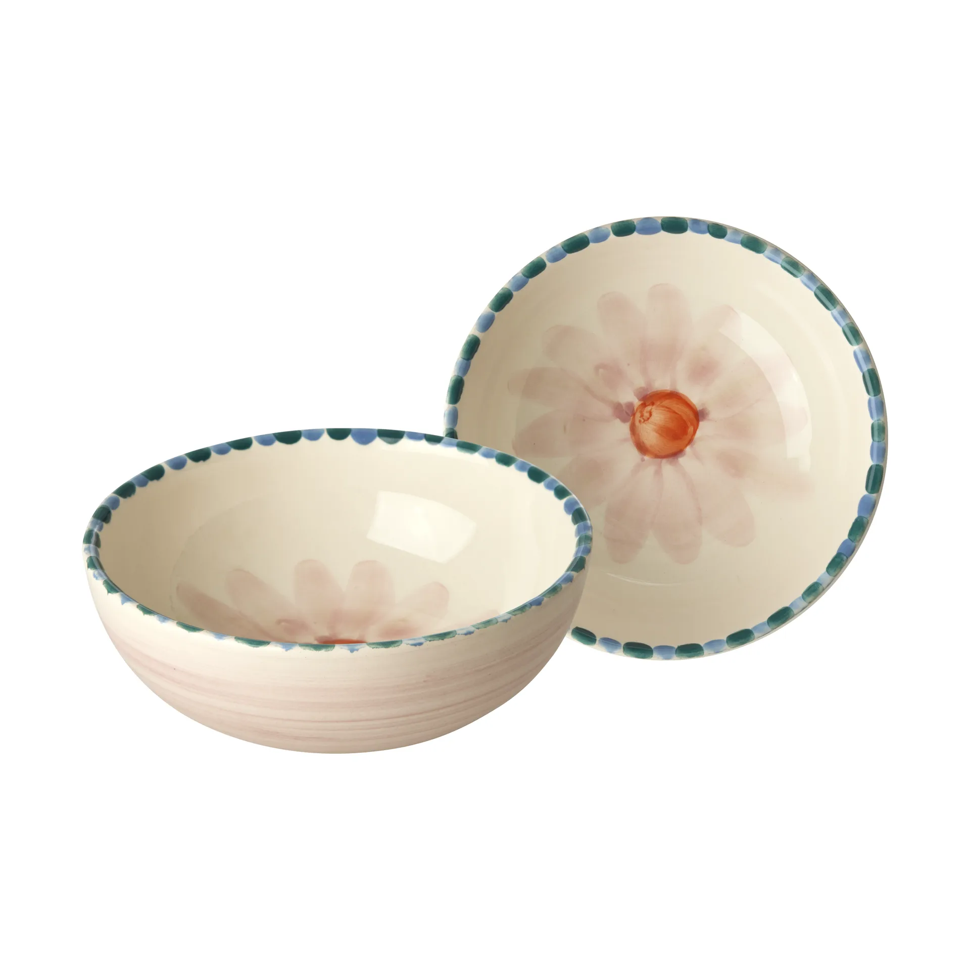 Rice 陶瓷碗350ml, 浅粉色花朵_薰衣草色 RICE