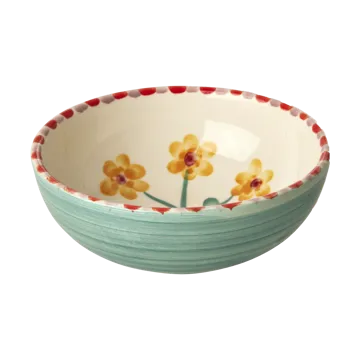 Rice 陶瓷碗350ml - 黄色花朵_玉色 - RICE