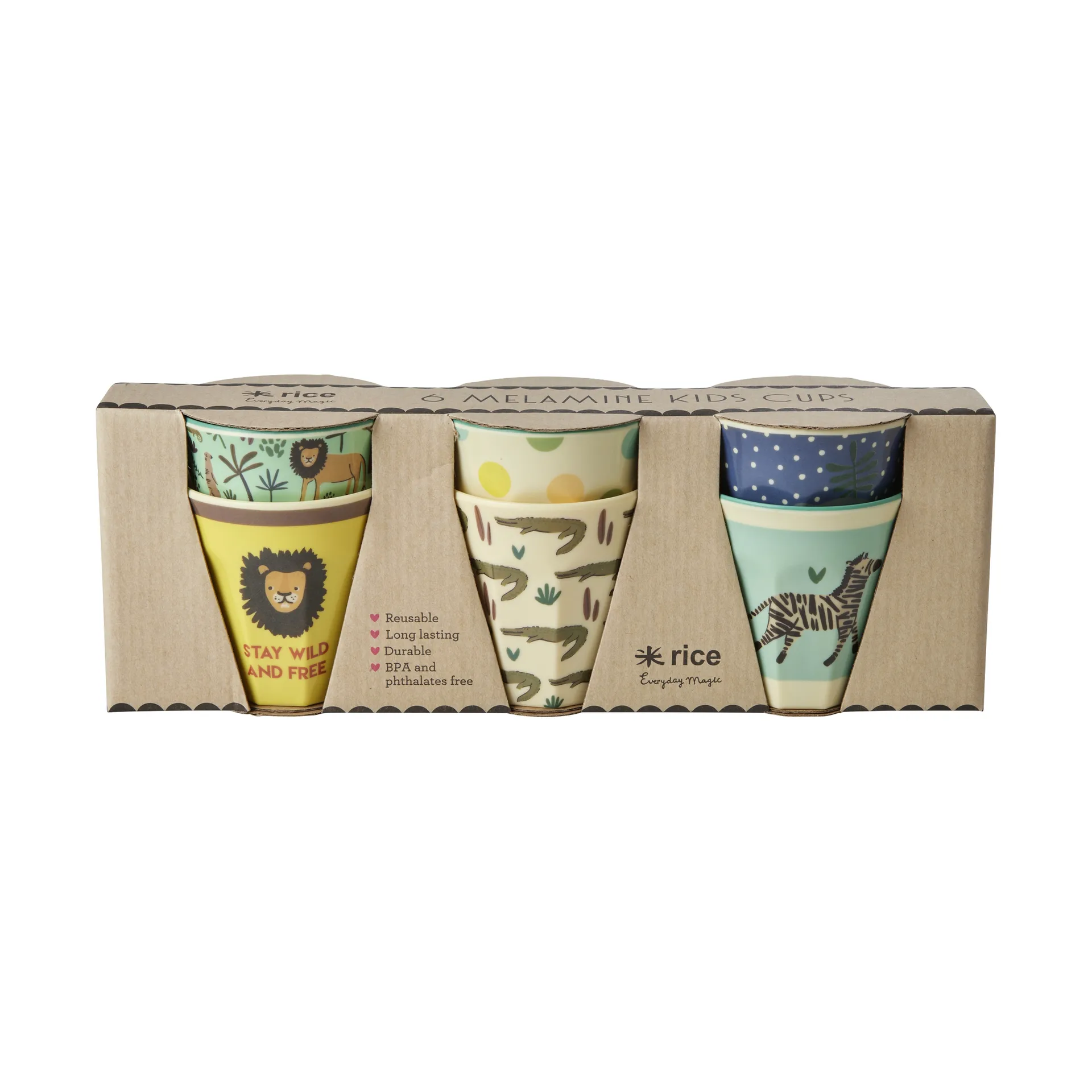 Rice 儿童小号杯 6包装, 多色 RICE