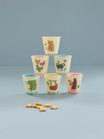 Rice 密胺杯小号6只装 - 甜美丛林款 - RICE