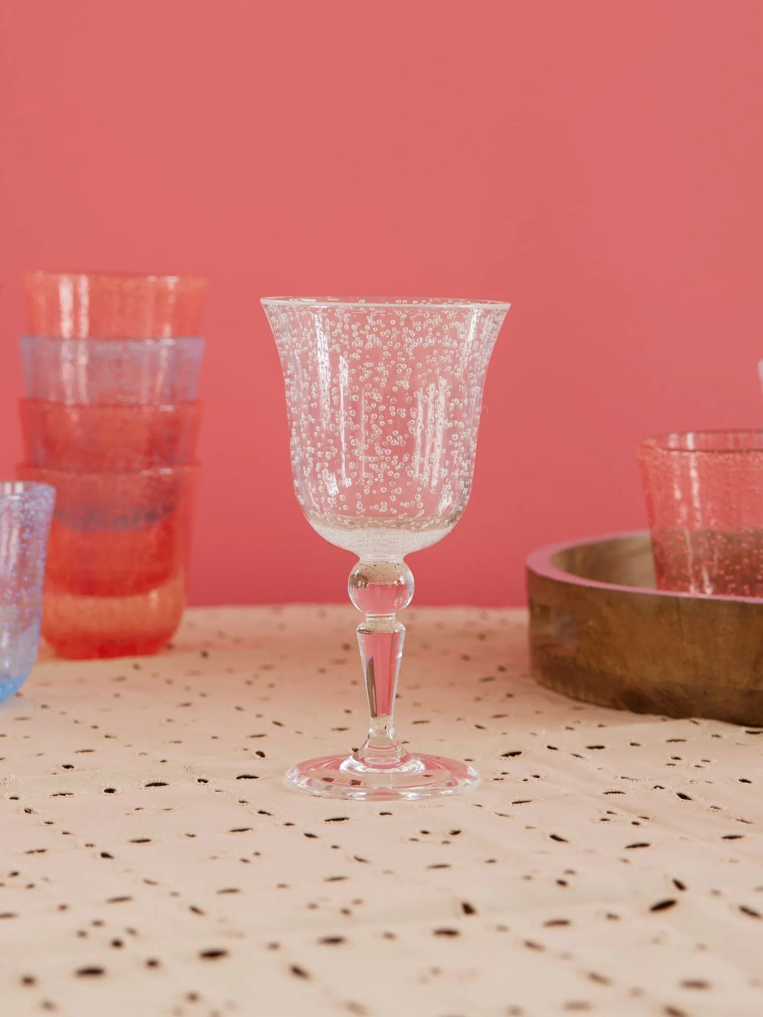 Rice 红酒杯 bubble design 36 cl, 透明 RICE