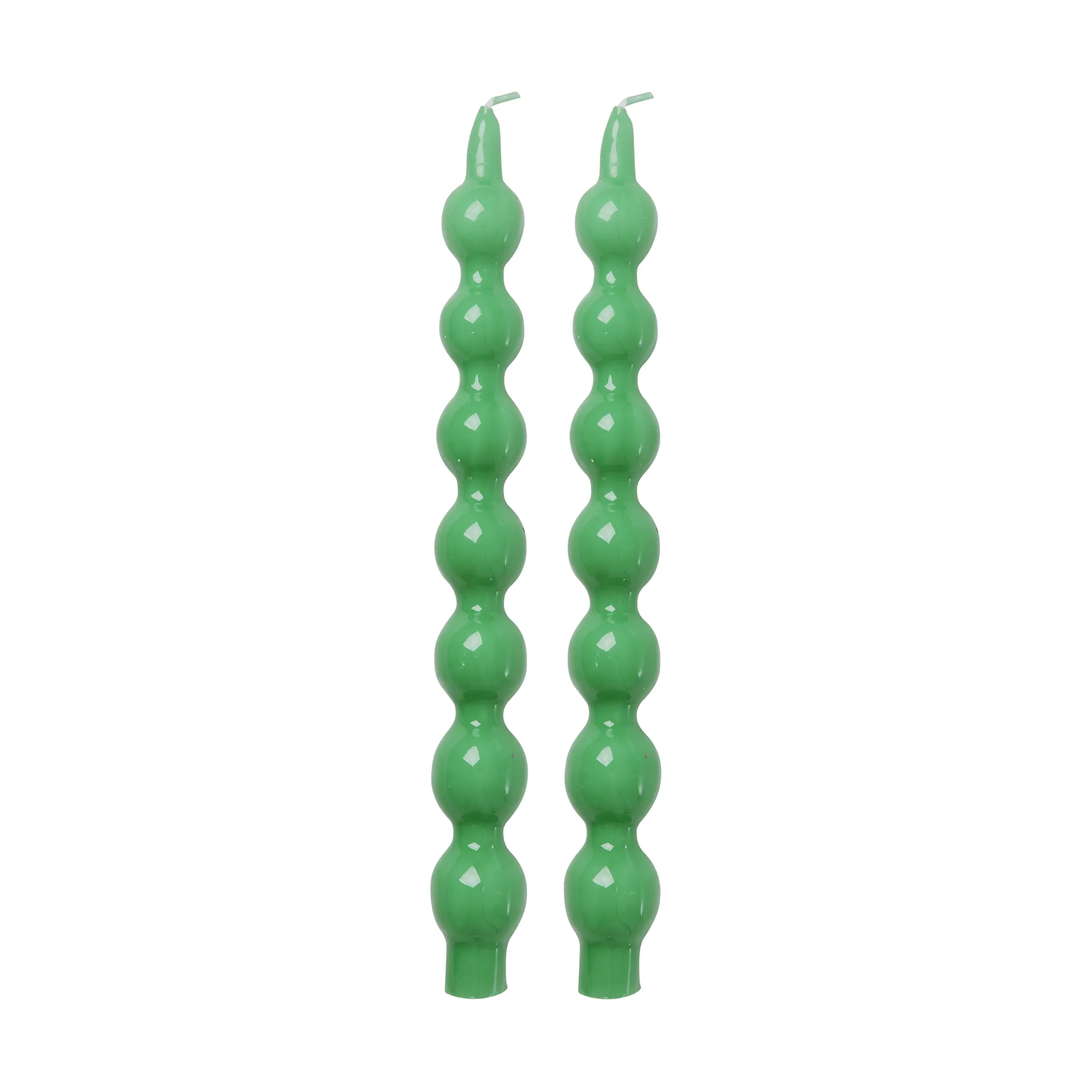 Rice candles 30.2 cm 两件套装, 绿色 RICE