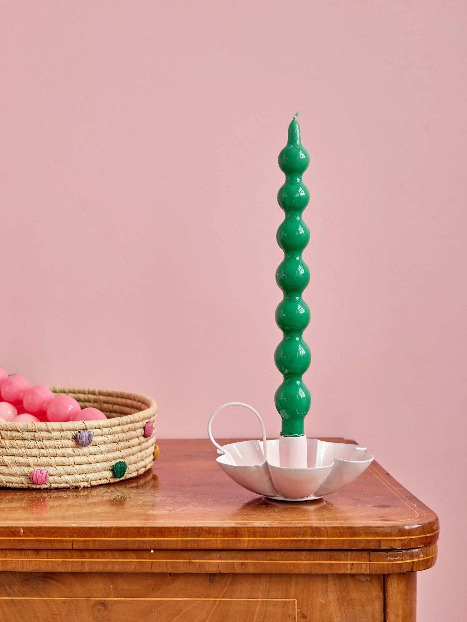 Rice candles 30.2 cm 两件套装, 绿色 RICE