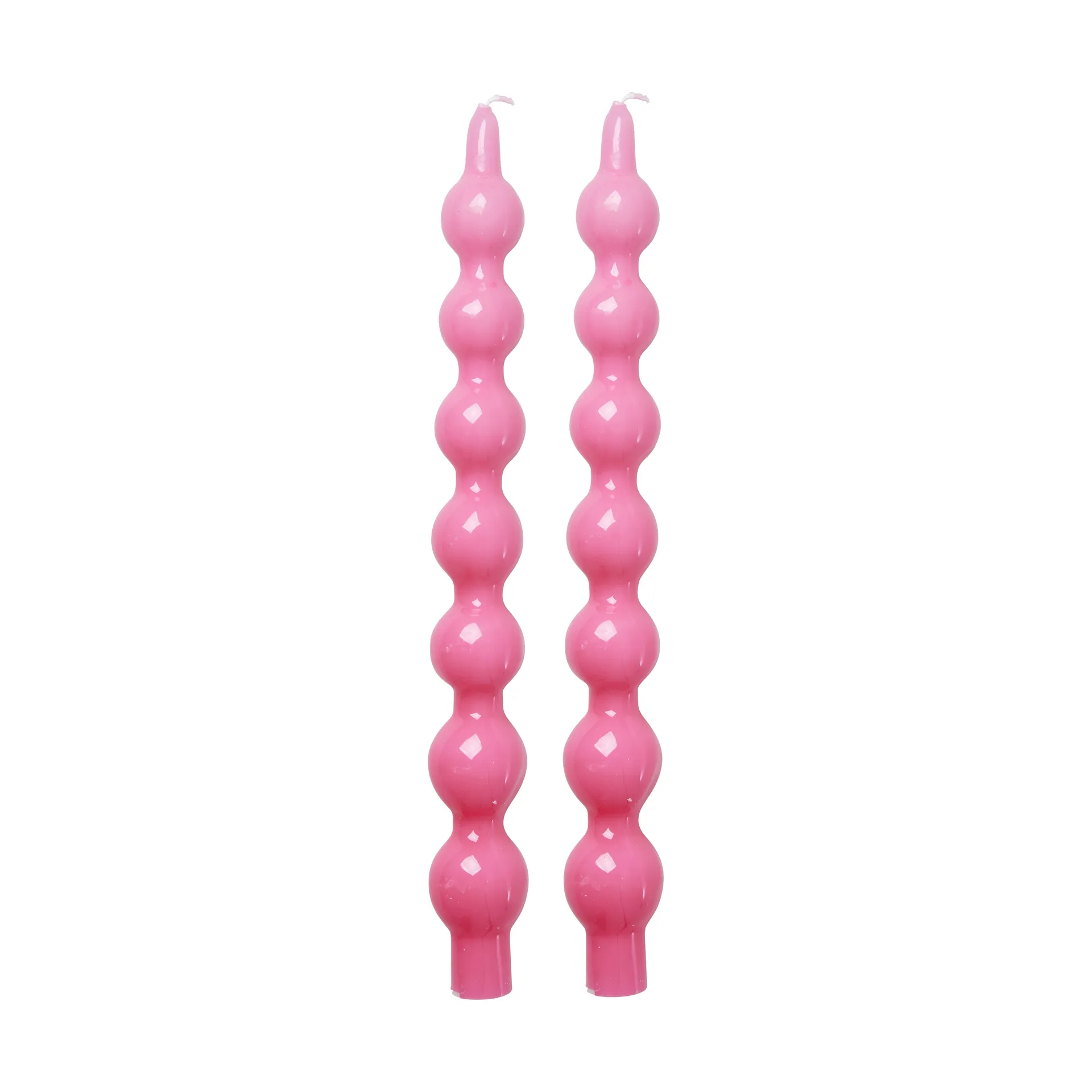 Rice candles 30.2 cm 两件套装, 粉色 RICE
