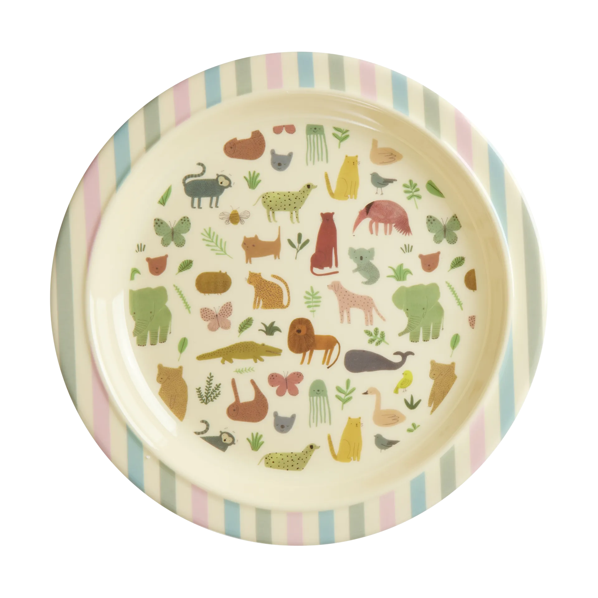 Rice melamine 儿童 盘子 Ø22 cm, Sweet Jungle Print RICE
