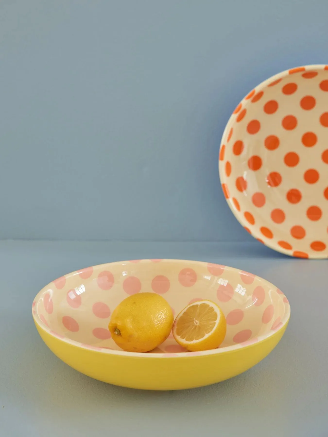 Rice 沙拉碗 melamine Ø29.9 cm, Pink dots-yellow RICE
