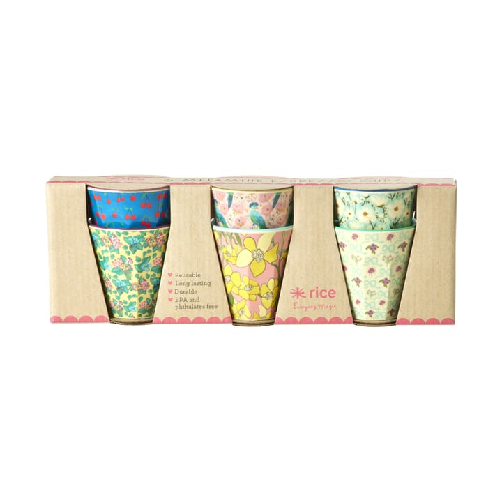 Rice 浓缩咖啡杯 melamine 8 cl 六件套装 - Show youre true colors - RICE
