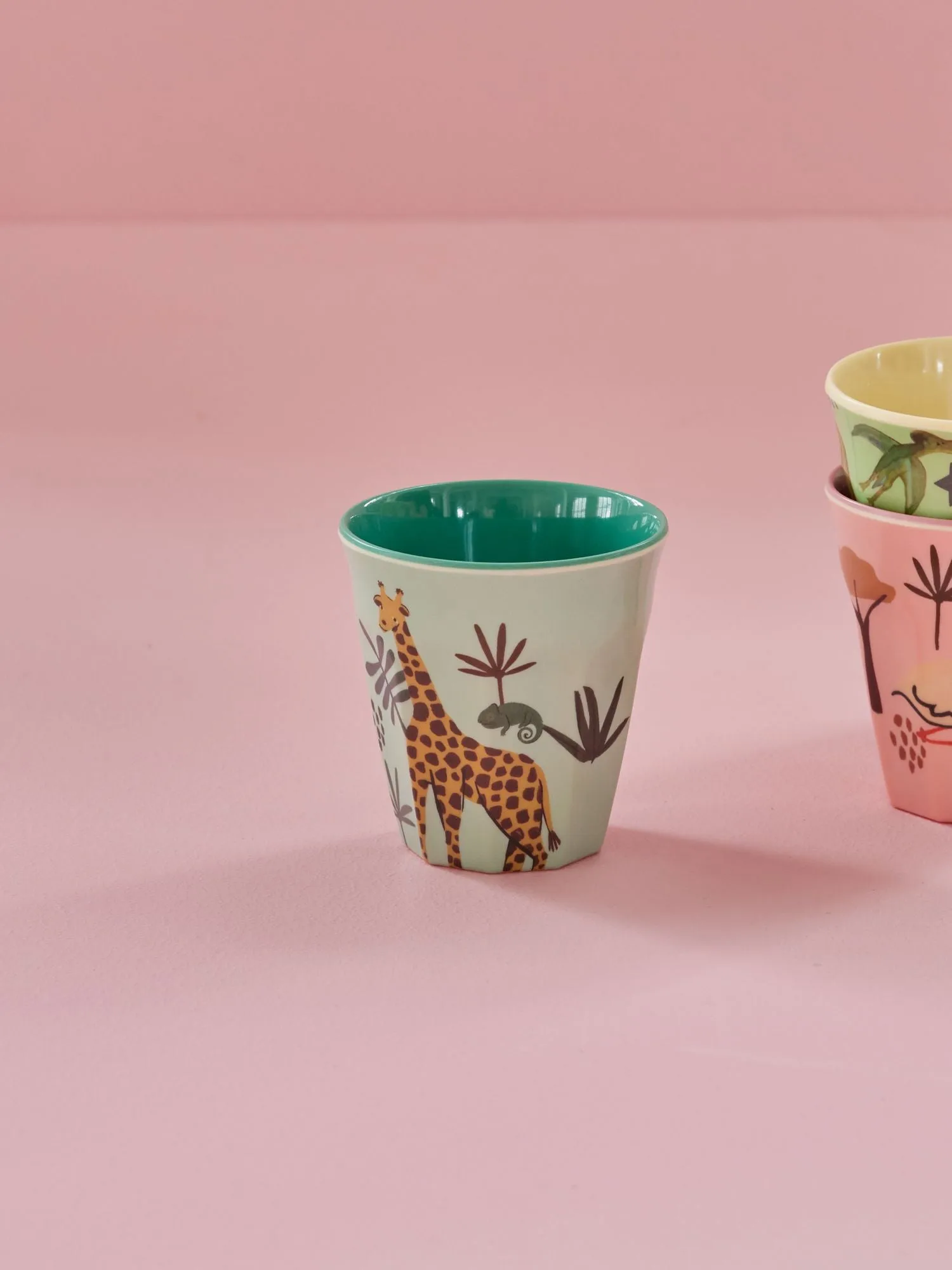 Rice 儿童 杯子 melamine, 蓝色 Jungle Animal RICE