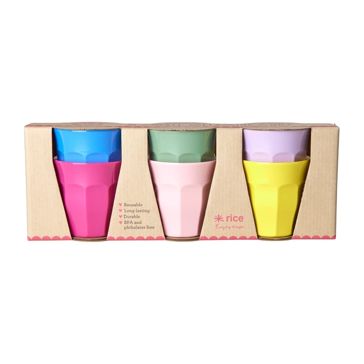 Rice melamine 杯子 小 六件套装 - Multicolor - RICE