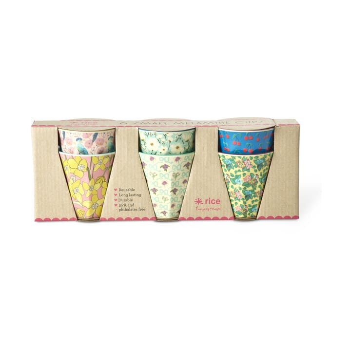 Rice melamine 杯子 小 六件套装 - Show your true colors prints - RICE