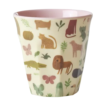 Rice 儿童 杯子 melamine - Sweet Jungle Print-Soft 粉色 - RICE