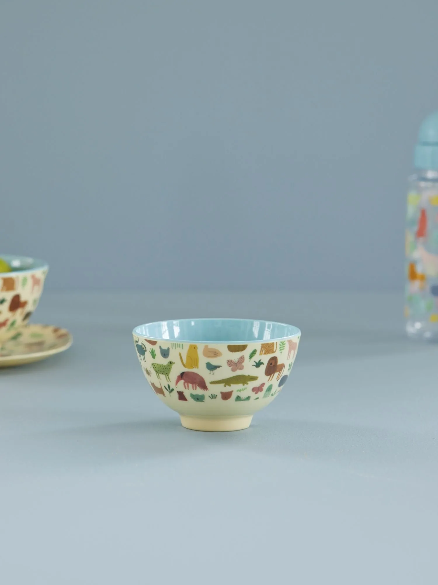 Rice melamine 碗 小, Sweet Jungle Print-Soft 蓝色 RICE