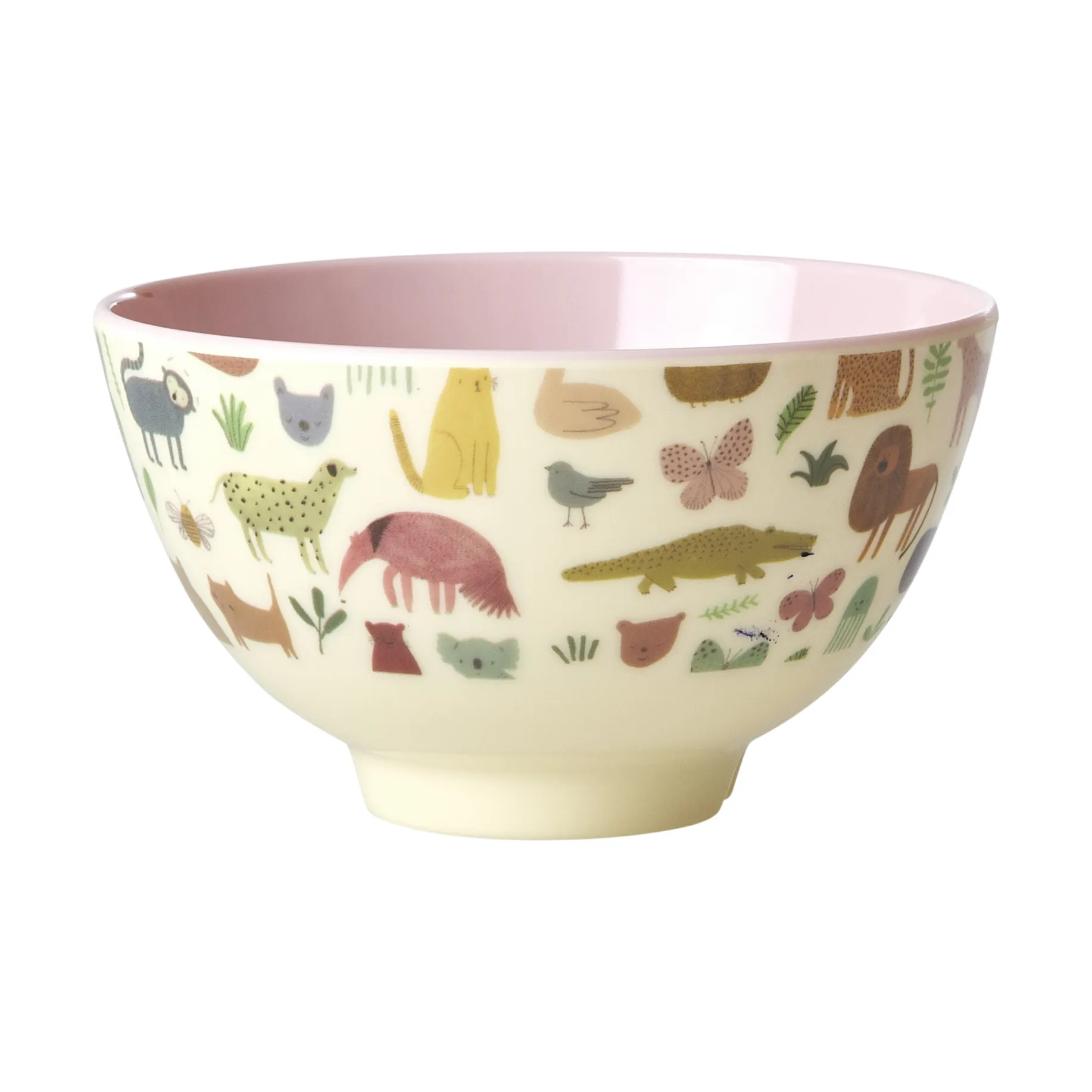 Rice melamine 碗 小, Sweet Jungle Print-Soft 粉色 RICE