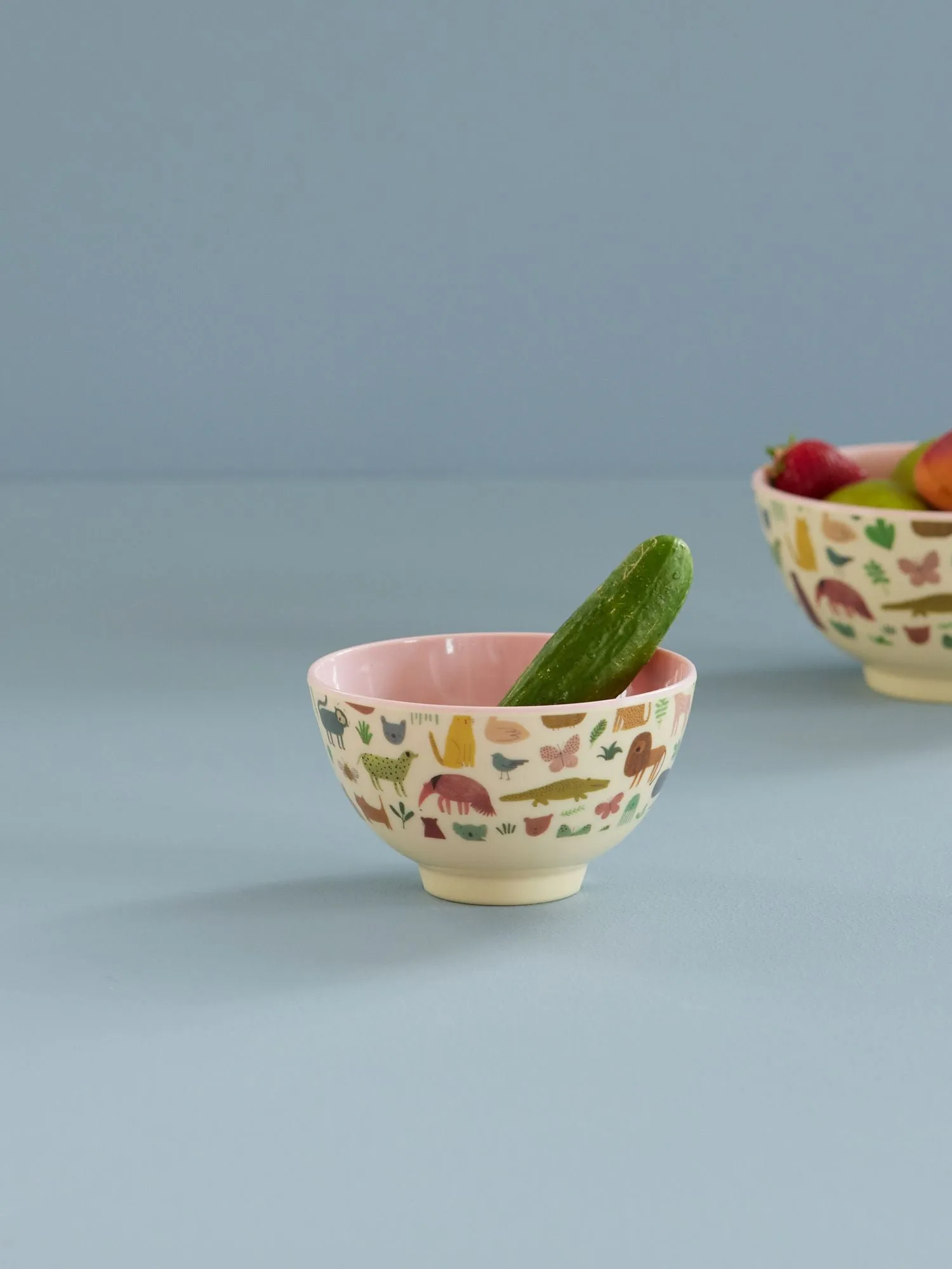 Rice melamine 碗 小, Sweet Jungle Print-Soft 粉色 RICE