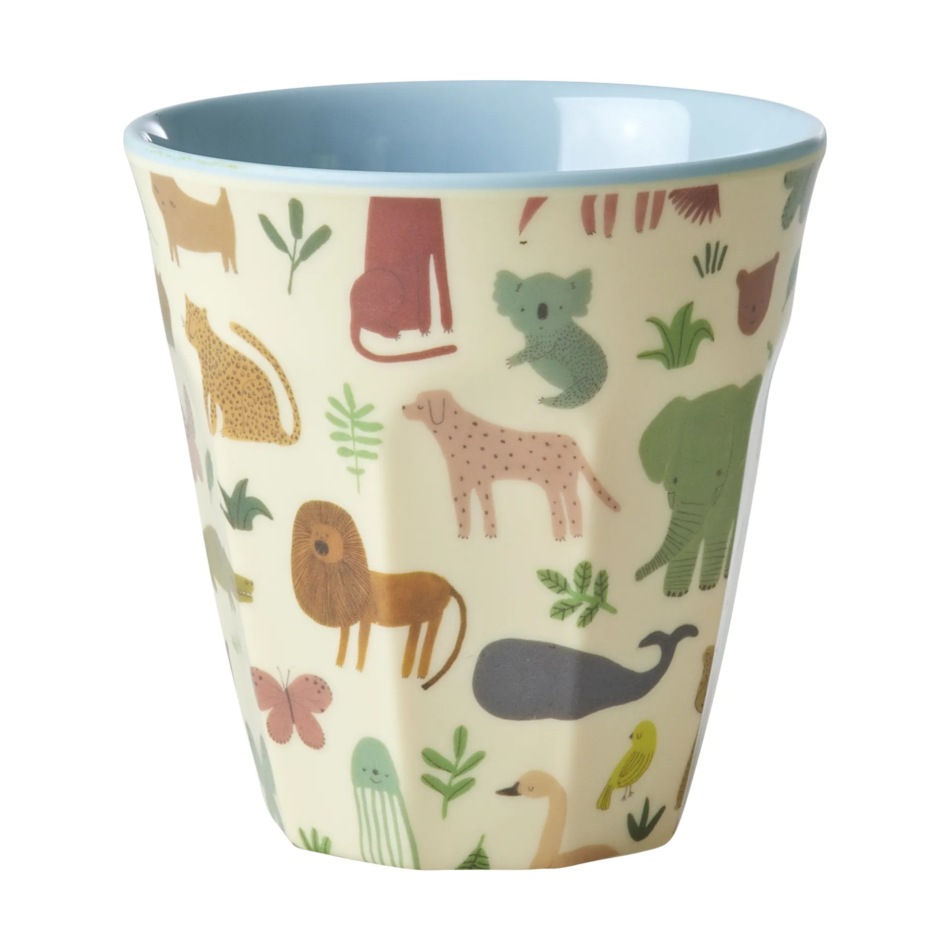 Rice melamine 杯子 中, Sweet Jungle Print-Soft 蓝色 RICE