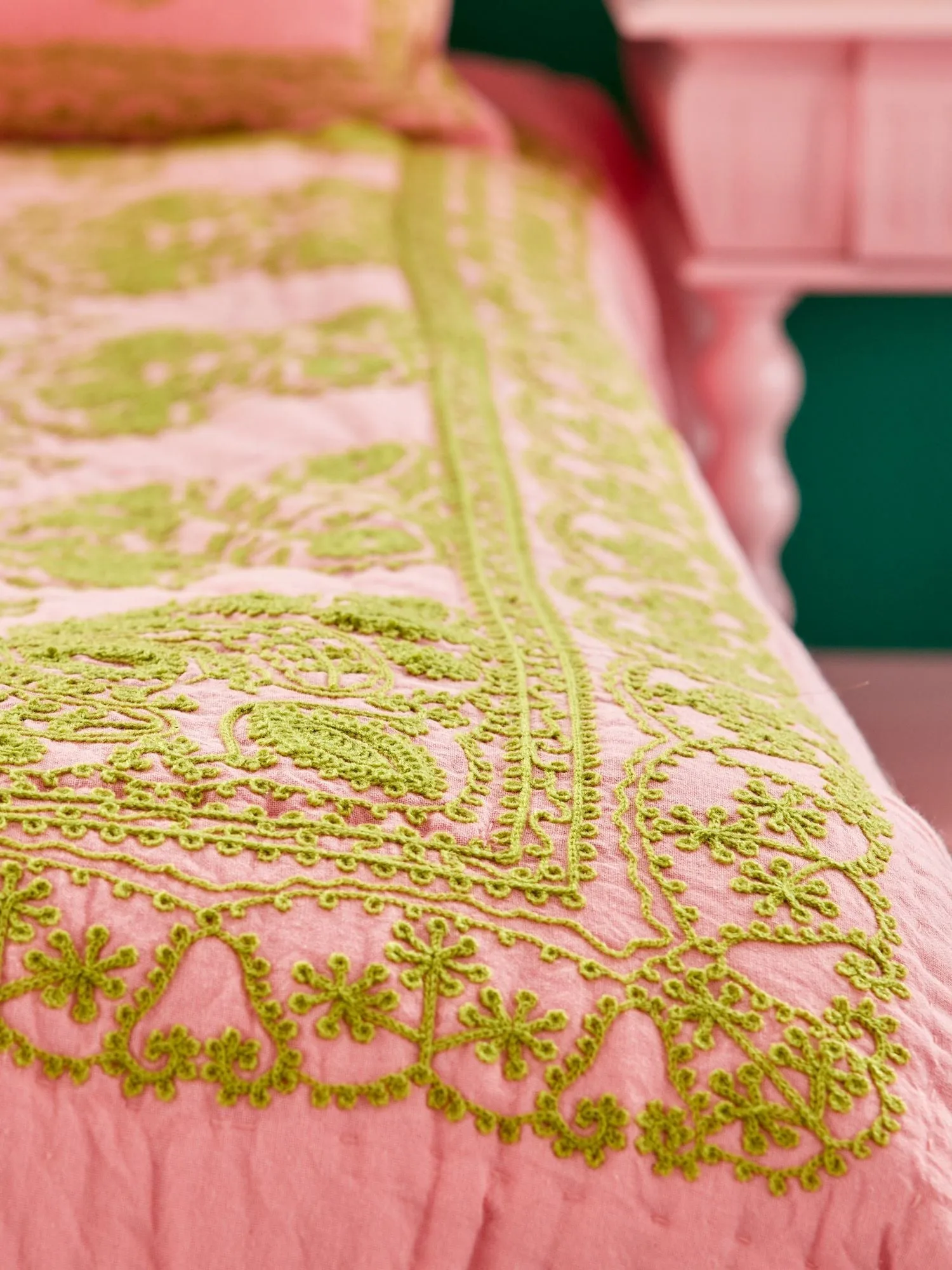 Rice quilted 毯子 140x200 cm, Soft 粉色 RICE