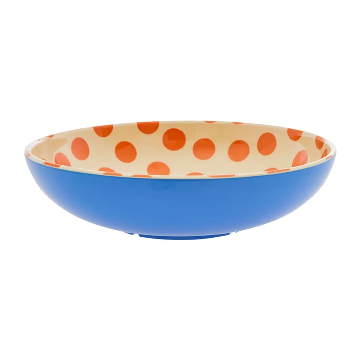 Rice sallad 碗 melamin Ø29.9 cm - Orange dots-blue - RICE