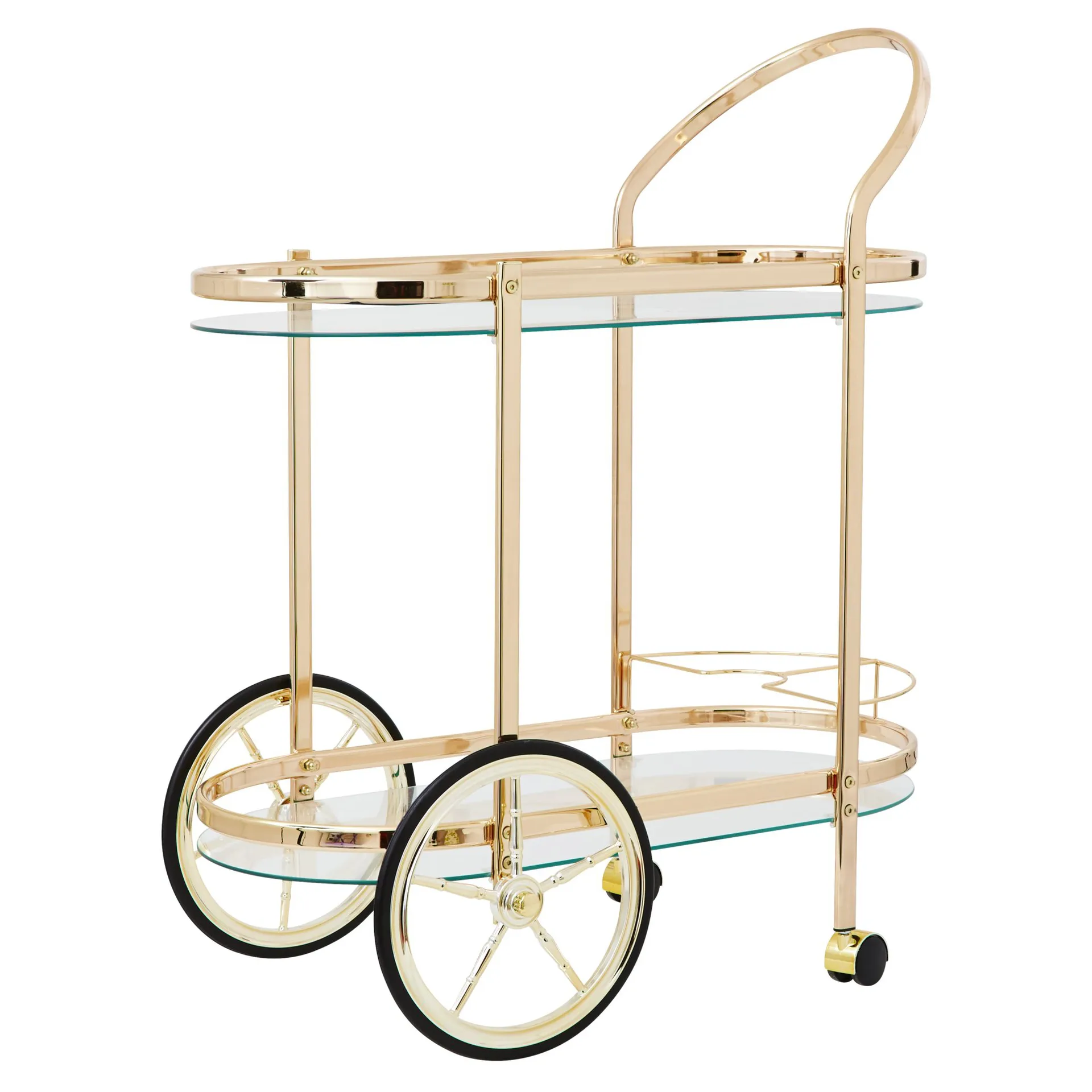 Rice serving trolley, Rosé gold RICE