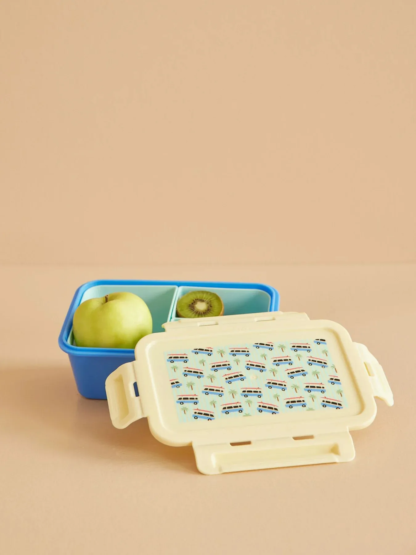 Rice 午餐盒 with 3 compartments, Cars-blue RICE