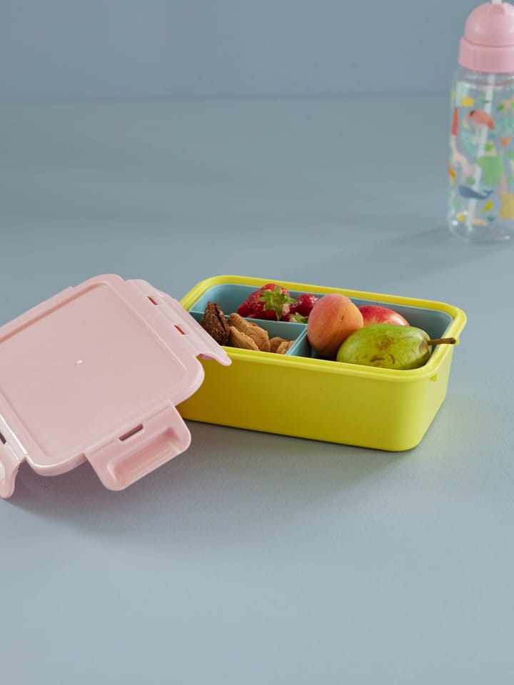 Rice 午餐盒 with 3 compartments, Soft 黄色 RICE