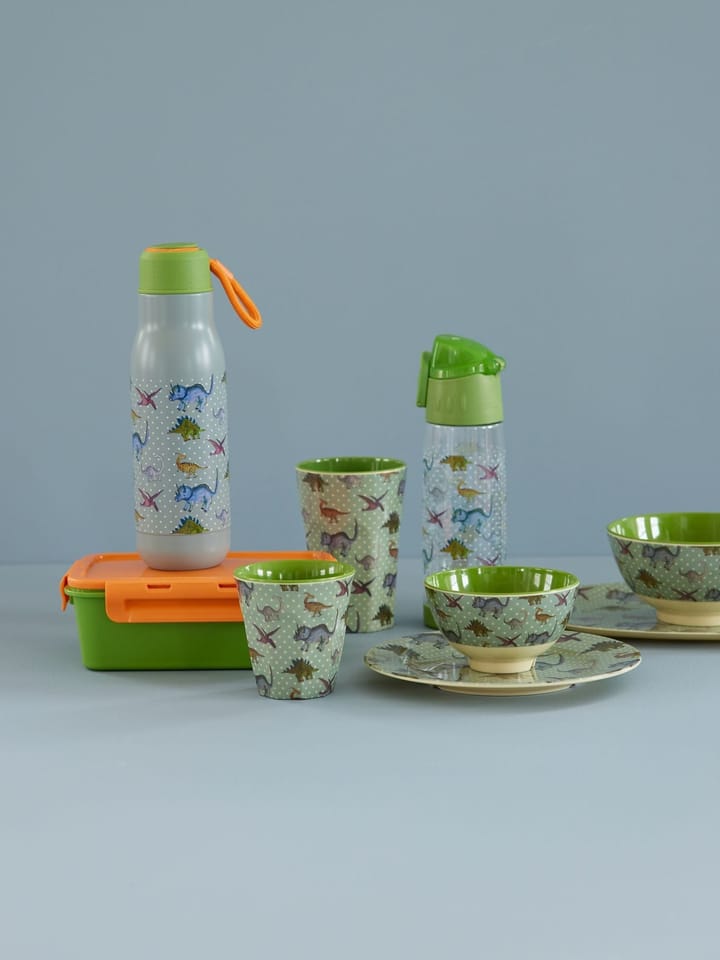 Rice 午餐盒 with 3 compartments, 绿色 RICE