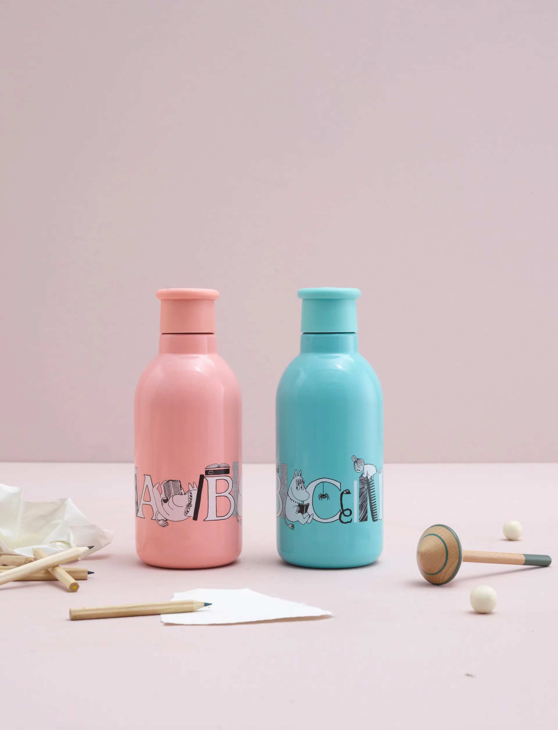 姆明 ABC 热水瓶bottle 0.5 L, Moomin turqouise RIG-TIG