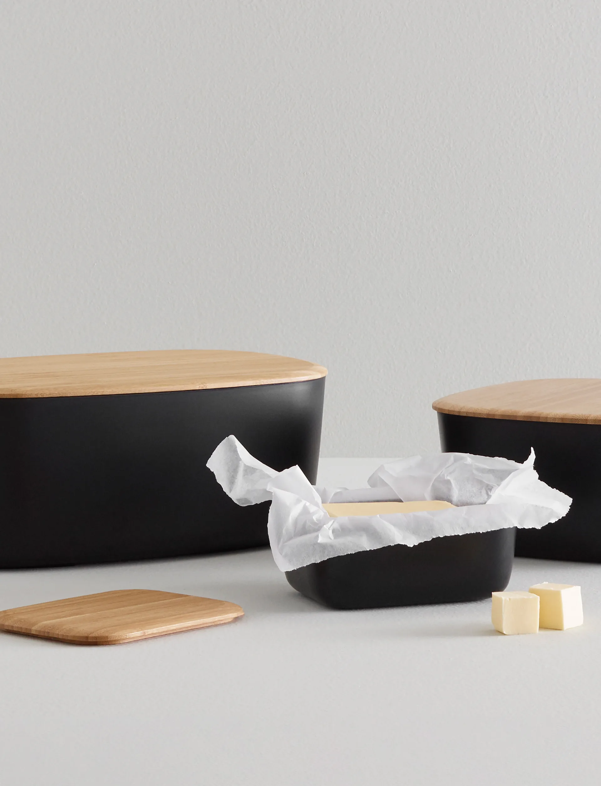 BOX-IT 面包箱 23x23cm, 黑色 RIG-TIG