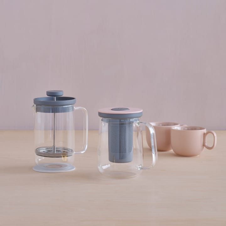 Brew-It tea press 0.7 L, 灰色-粉色 RIG-TIG