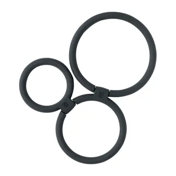 CIRCLES 隔热垫直径13cm - 黑色 - RIG-TIG
