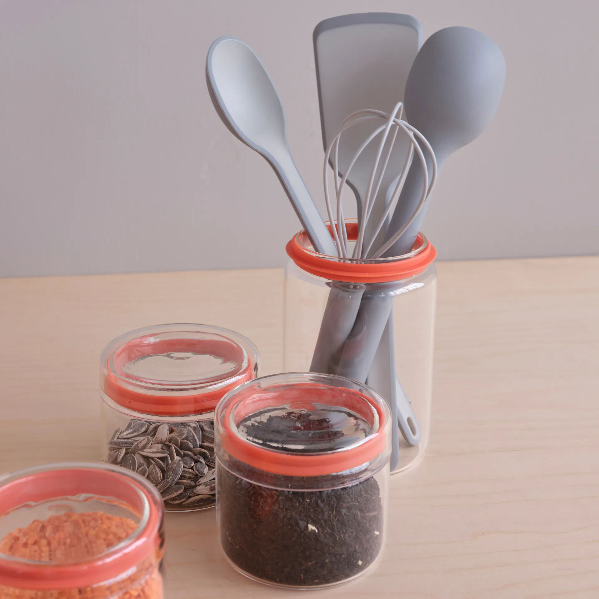 COOK-IT 灰色勺子, 大号 RIG-TIG