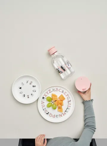 DRINK-IT Moomin ABC 水瓶0.5升 - 三文鱼粉色 - RIG-TIG