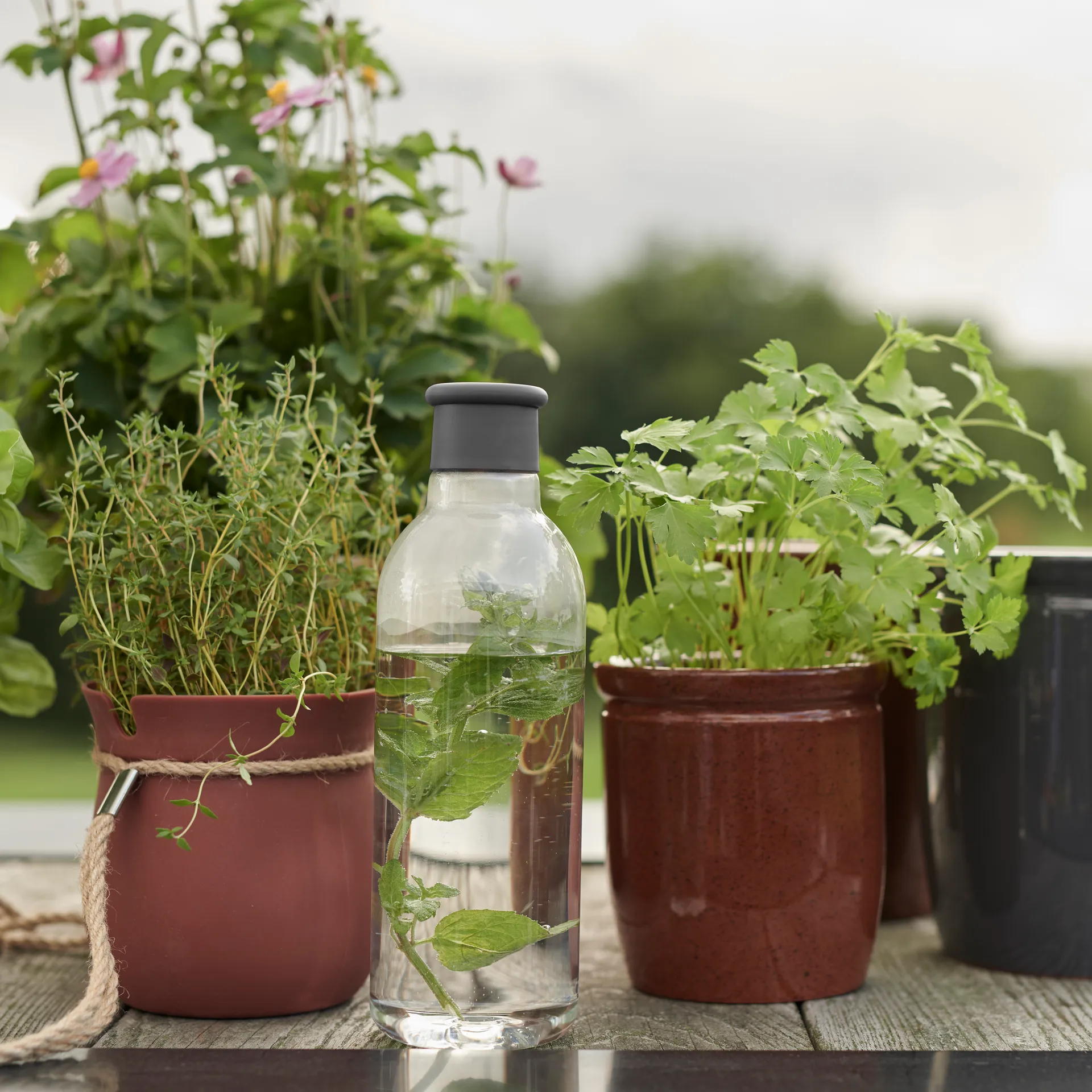 DRINK-IT water bottle 0.75 l, 灰色 RIG-TIG