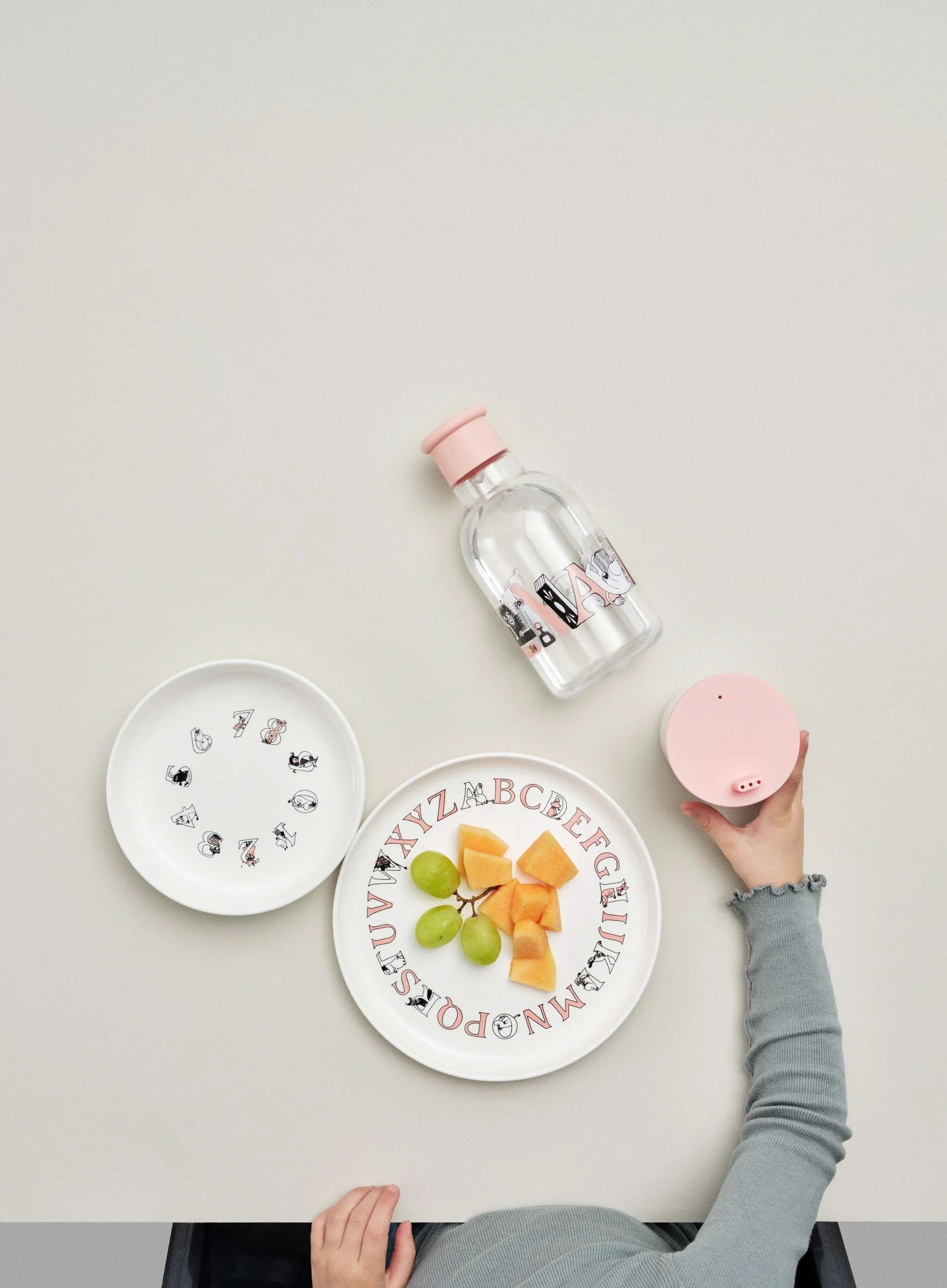 Moomin 姆明ABC马克杯专用 防溅幼儿杯盖, Salmon RIG-TIG