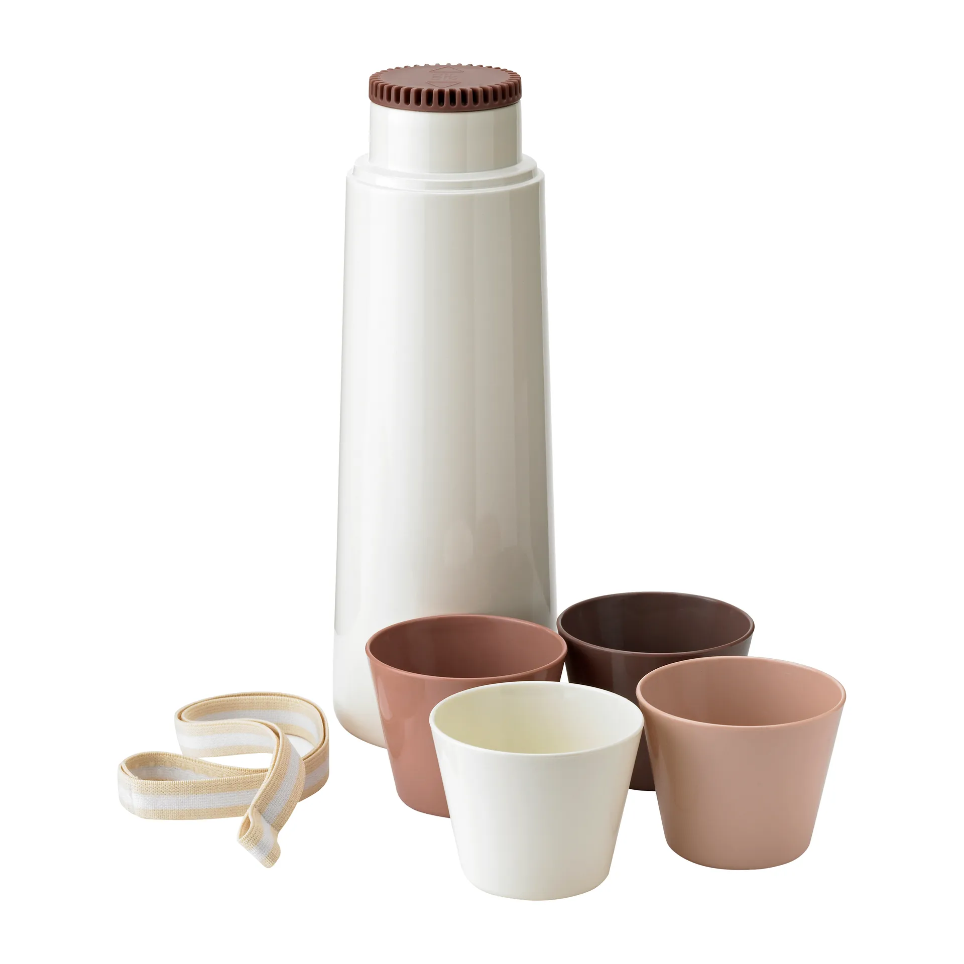 PICNIC thermos bottle with 4 copper, Blossom RIG-TIG