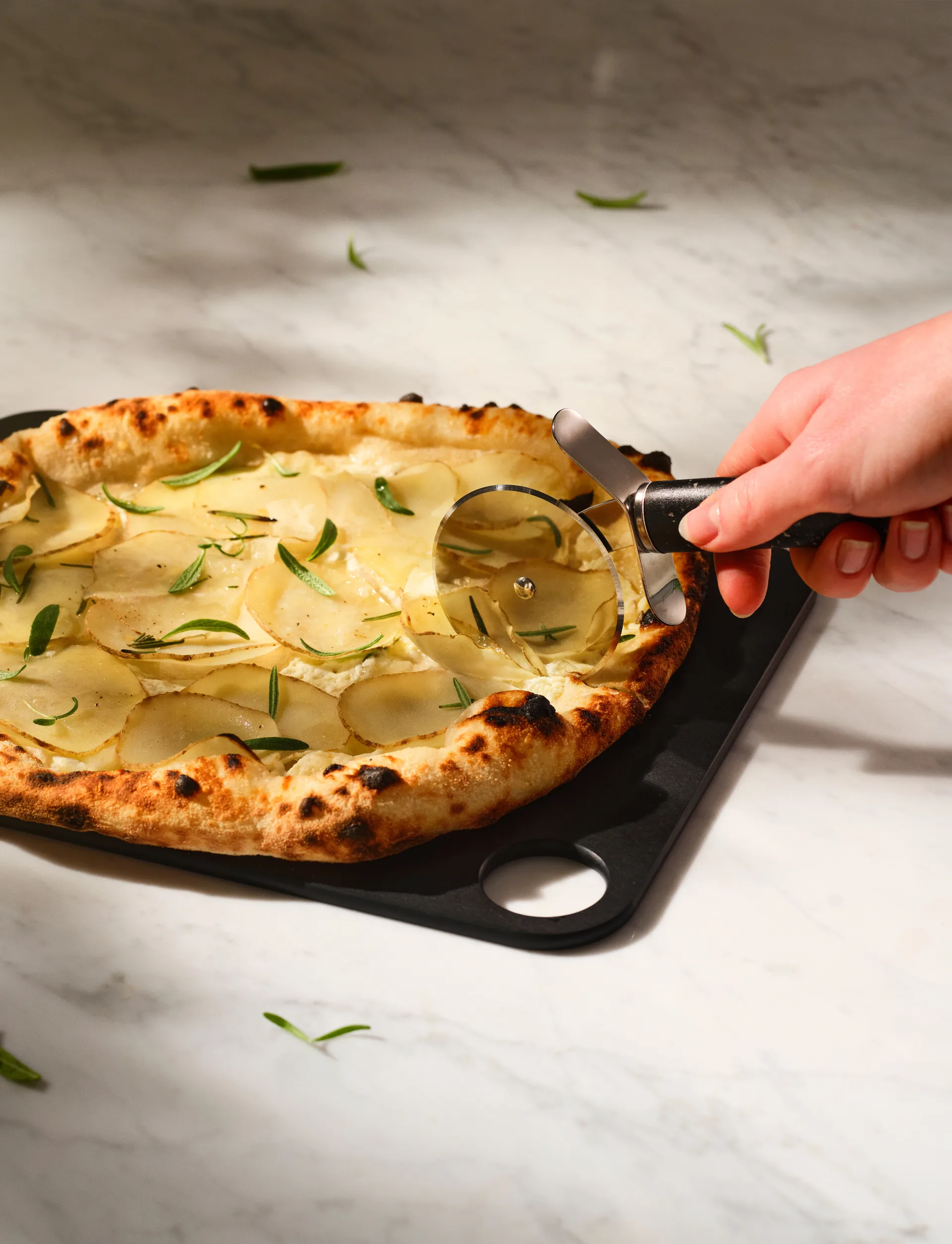 REDO 披萨切割器 18.2cm, 黑色 RIG-TIG