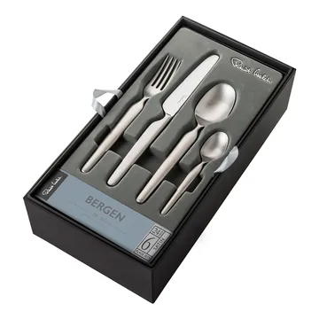 Bergen 餐具套装 磨砂 - 24件装 - Robert Welch