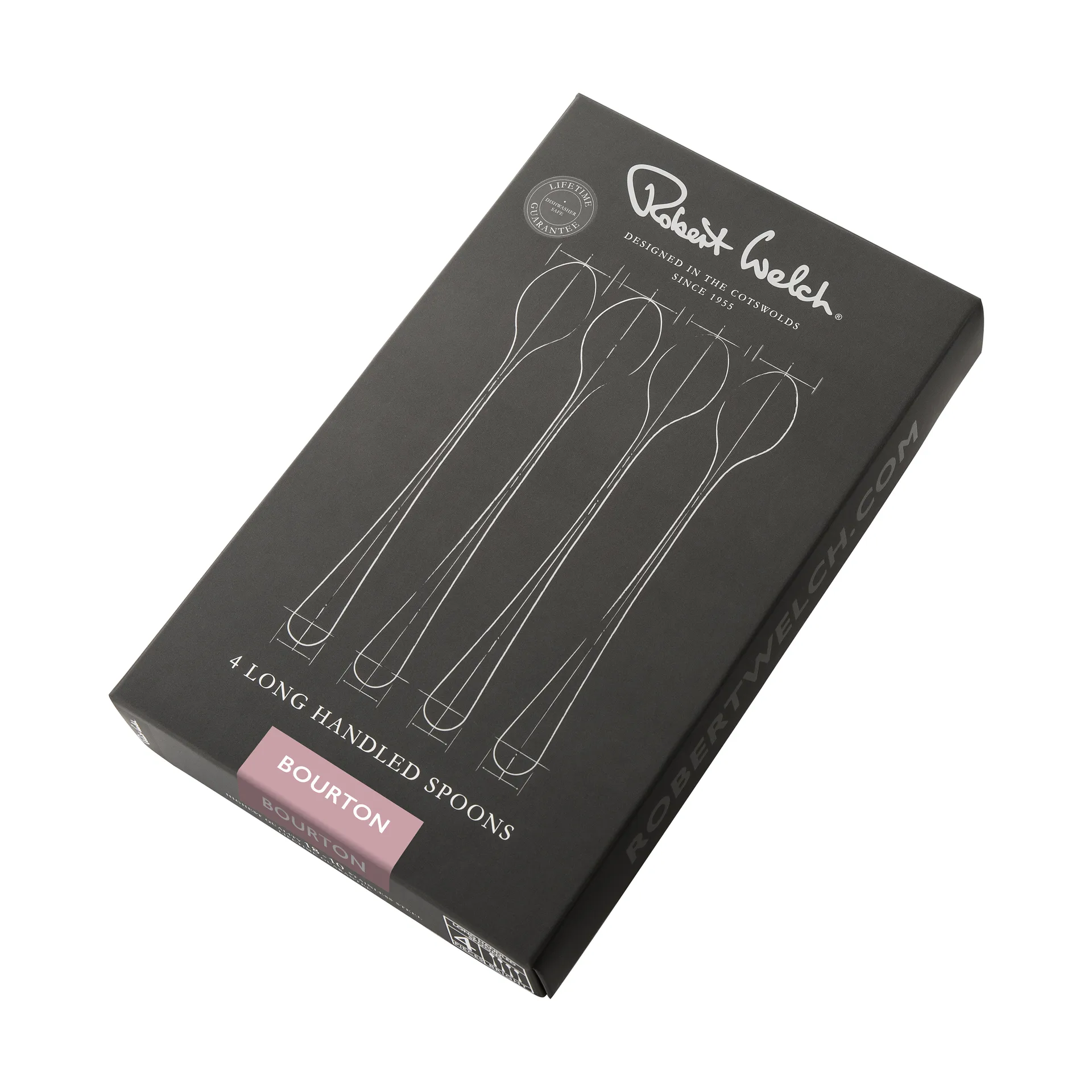 Bourton Bright latté  勺子 4 pieces, 不锈钢 Robert Welch