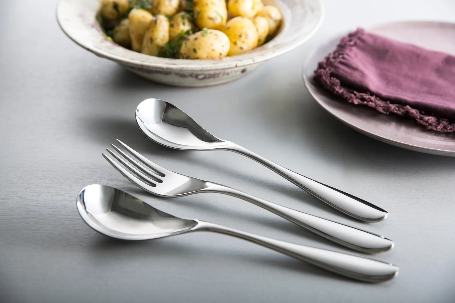 Bourton Bright serving 餐具 cutlery 3 pieces, 不锈钢 Robert Welch