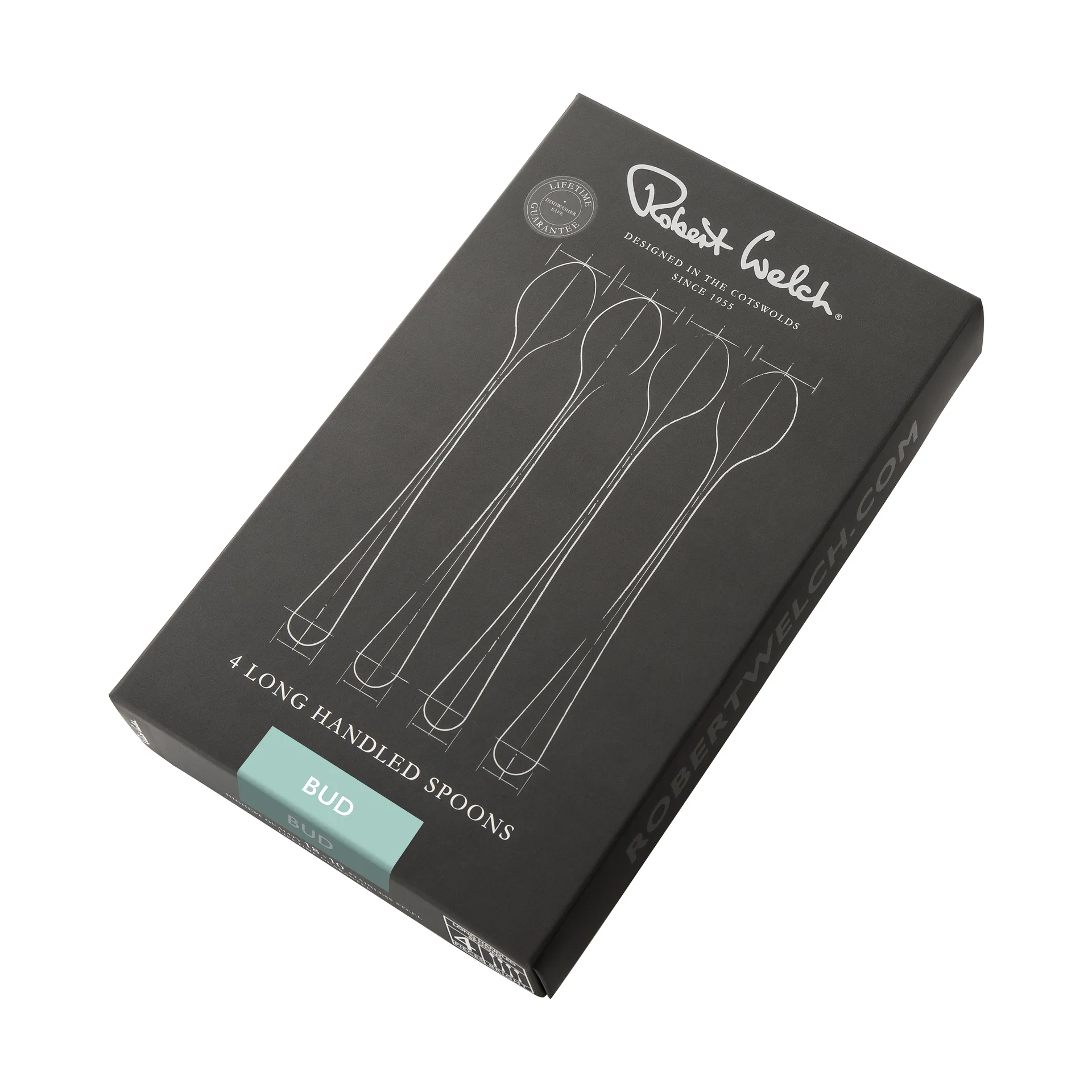 Bud Bright latté  勺子 4 pieces, 不锈钢 Robert Welch