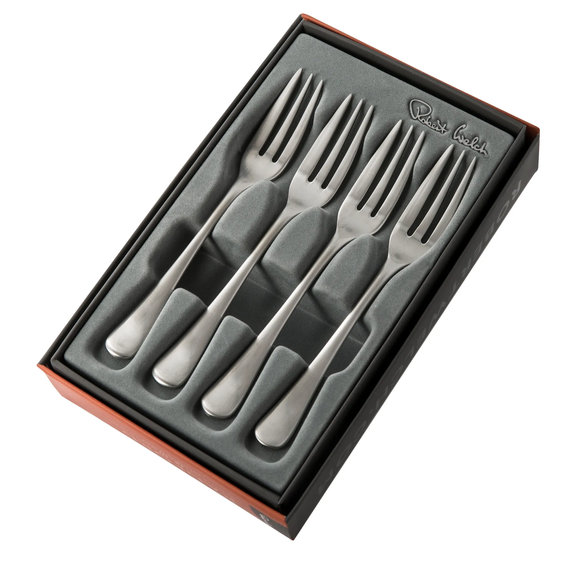 Radford dessert 叉子 matte 4 pieces, 不锈钢 Robert Welch