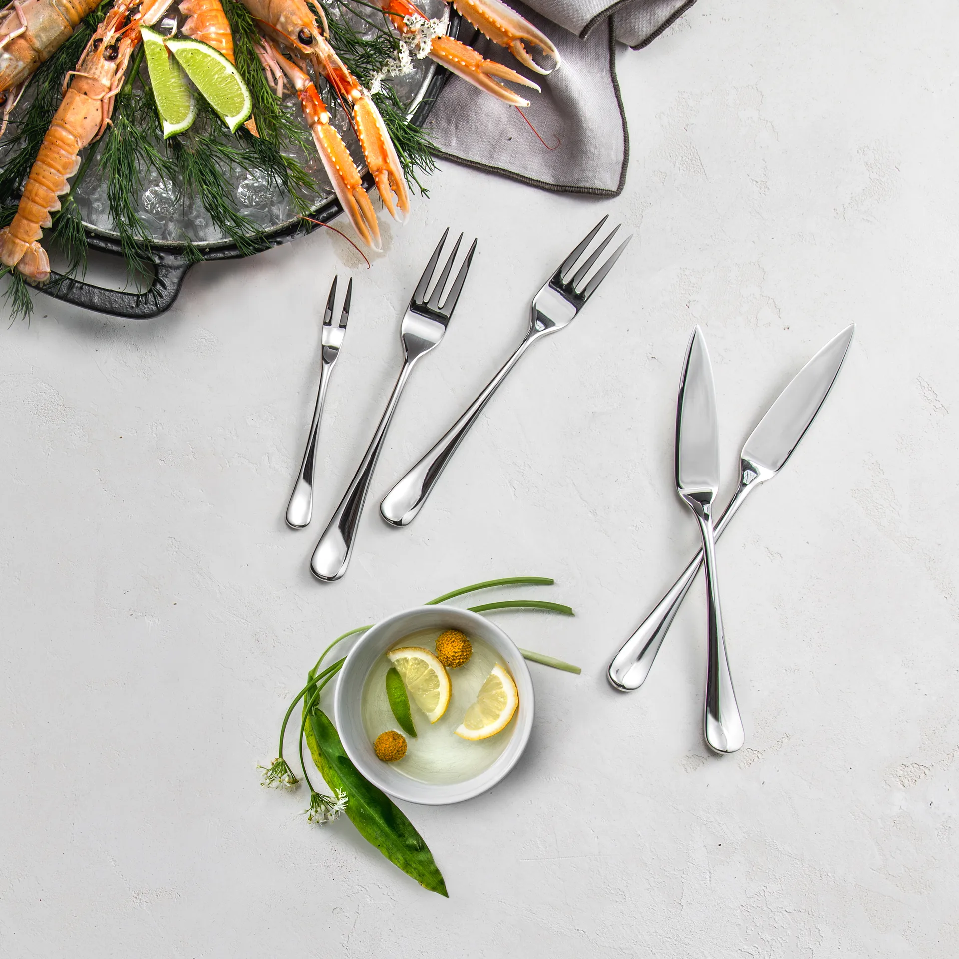 Radford fish  叉子 mirror, 不锈钢 Robert Welch