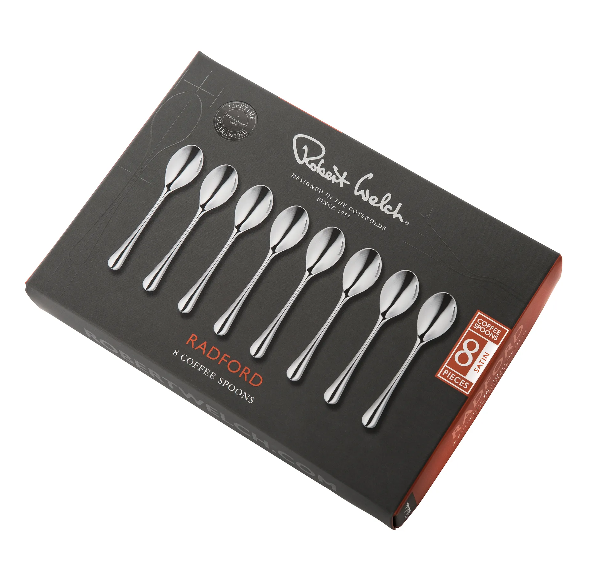 Radford 咖啡勺 matte 8 pieces, 不锈钢 Robert Welch