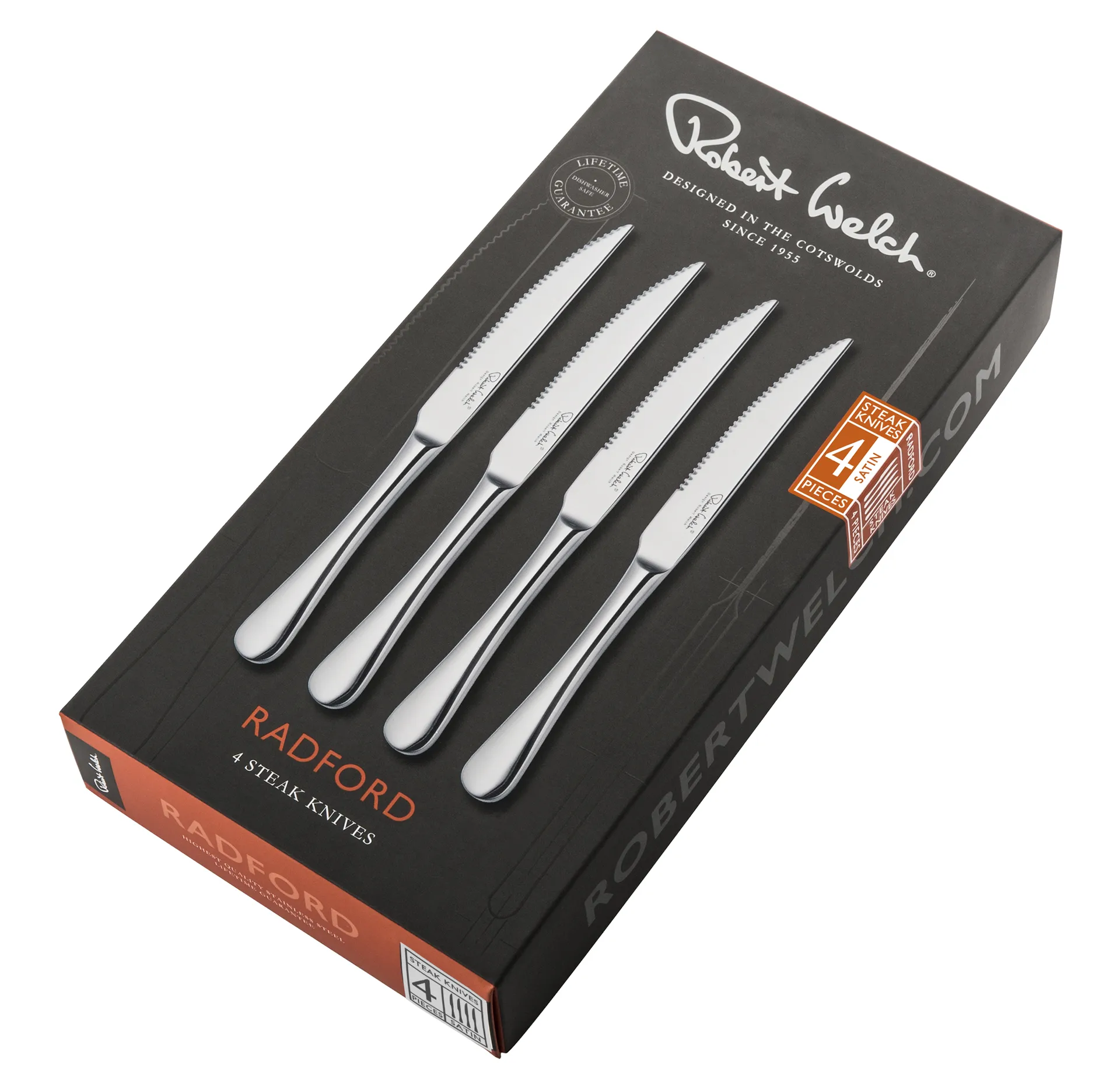 Radford steak 刀matte 4 pieces, 不锈钢 Robert Welch
