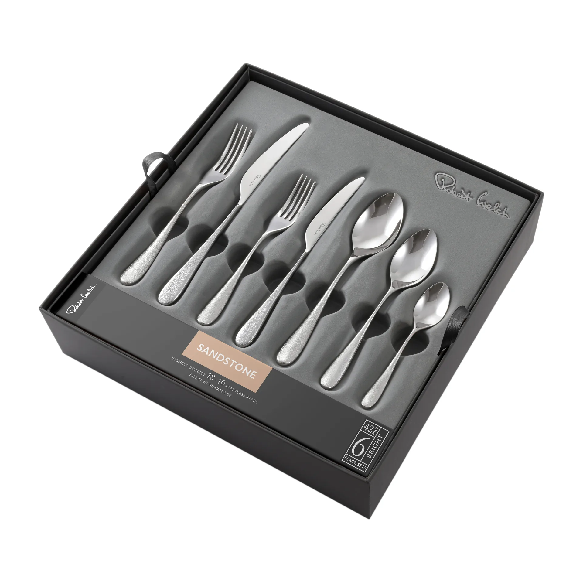 Sandstone 餐具 cutlery set polished, 42 pieces Robert Welch