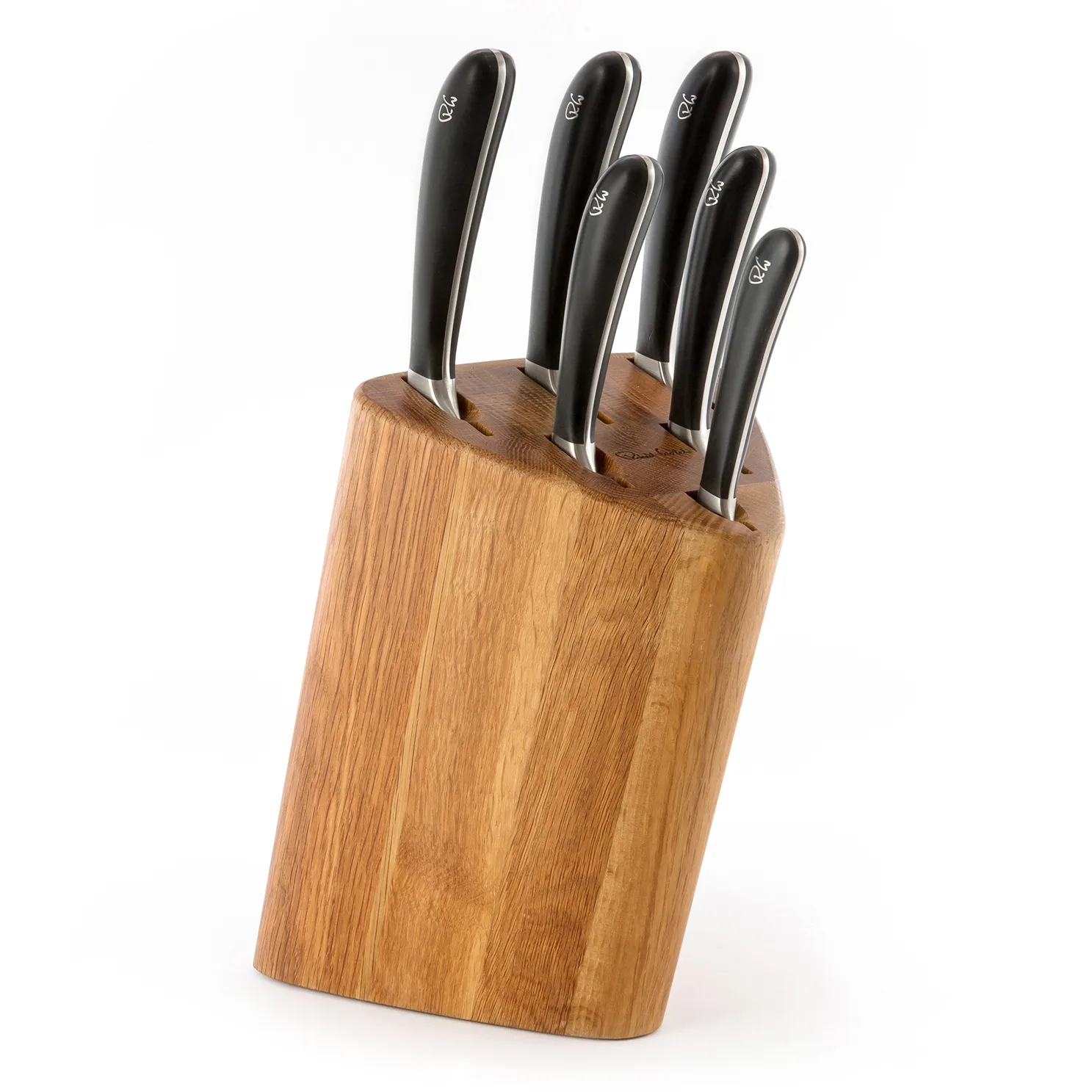 Signature Prism Oak 刀架套装7件, 橡木 Robert Welch