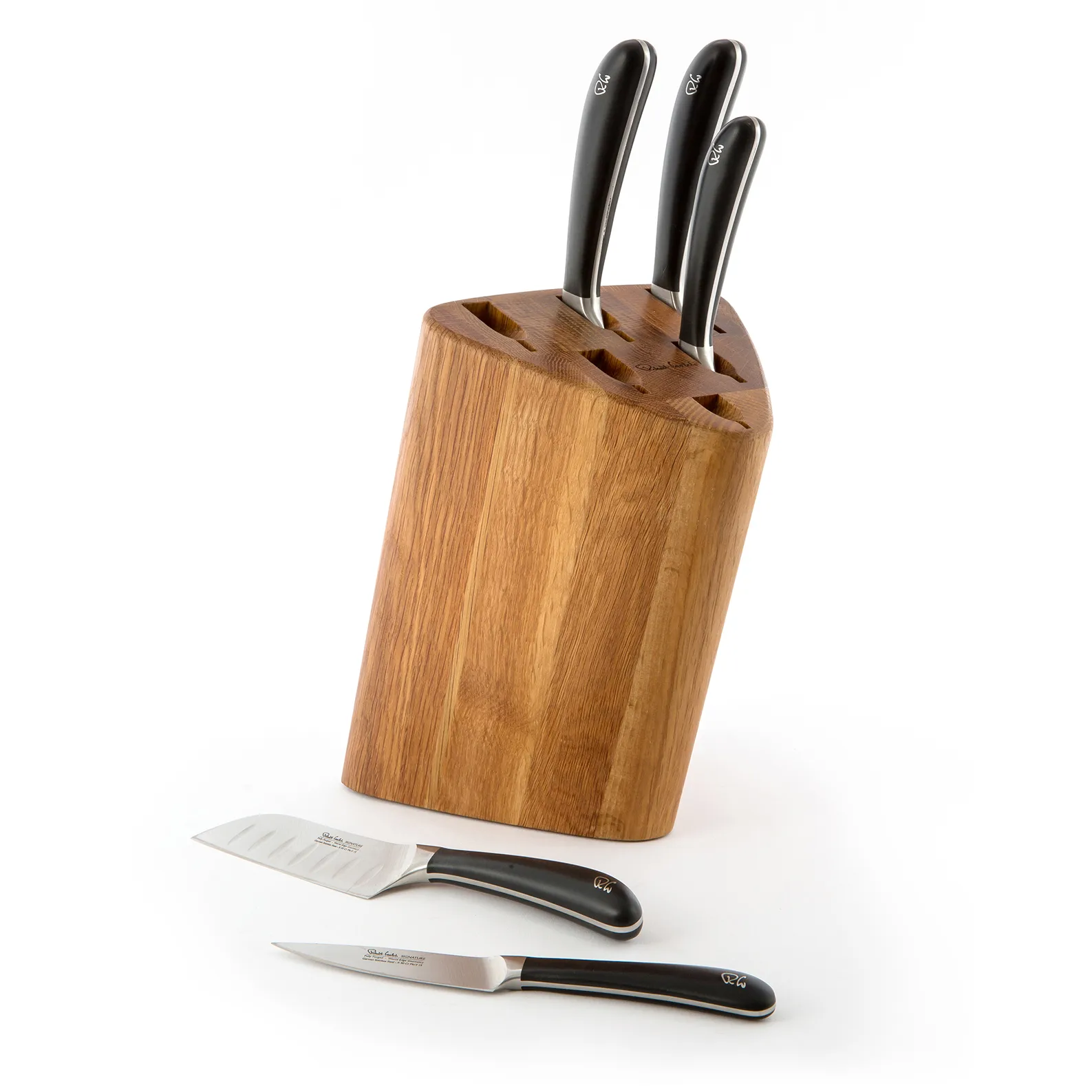 Signature Prism Oak 刀架套装7件, 橡木 Robert Welch