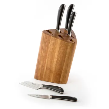 Signature Prism Oak 刀架套装7件 - 橡木 - Robert Welch