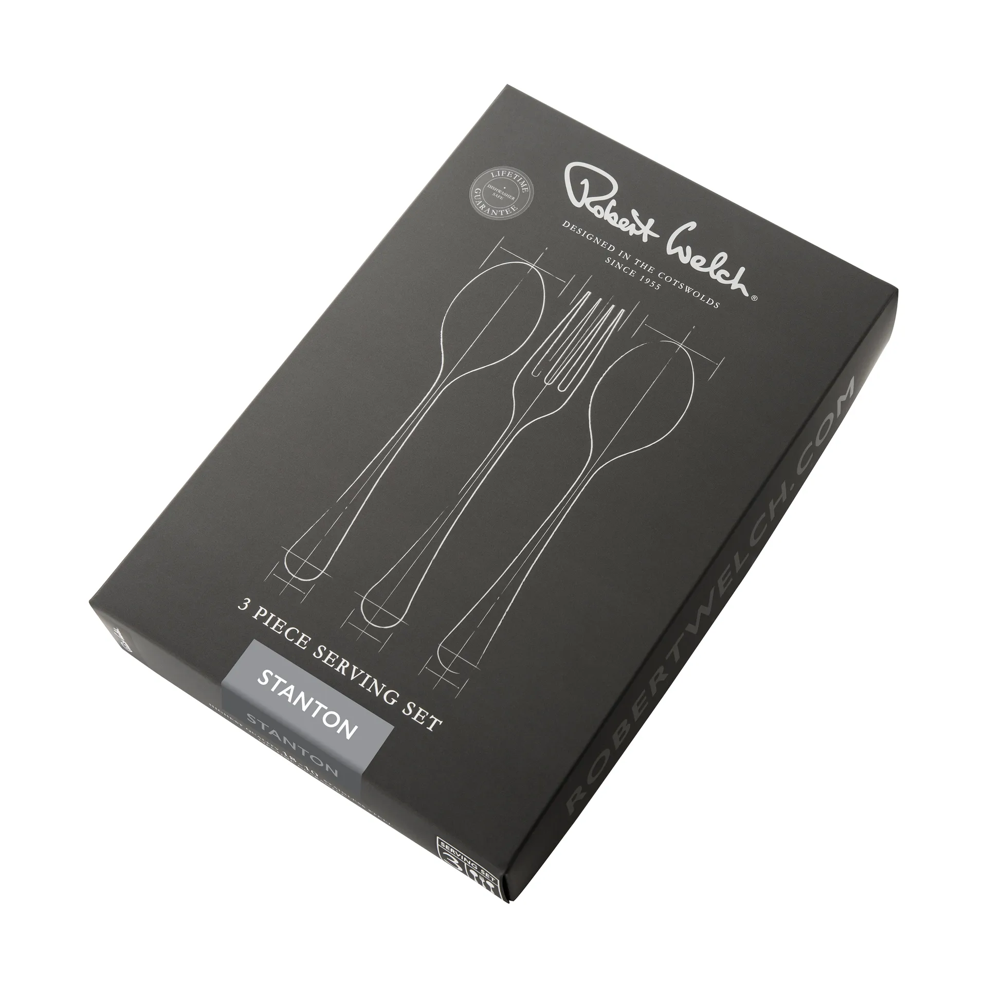 Stanton Bright serving 餐具 cutlery 3 pieces, 不锈钢 Robert Welch