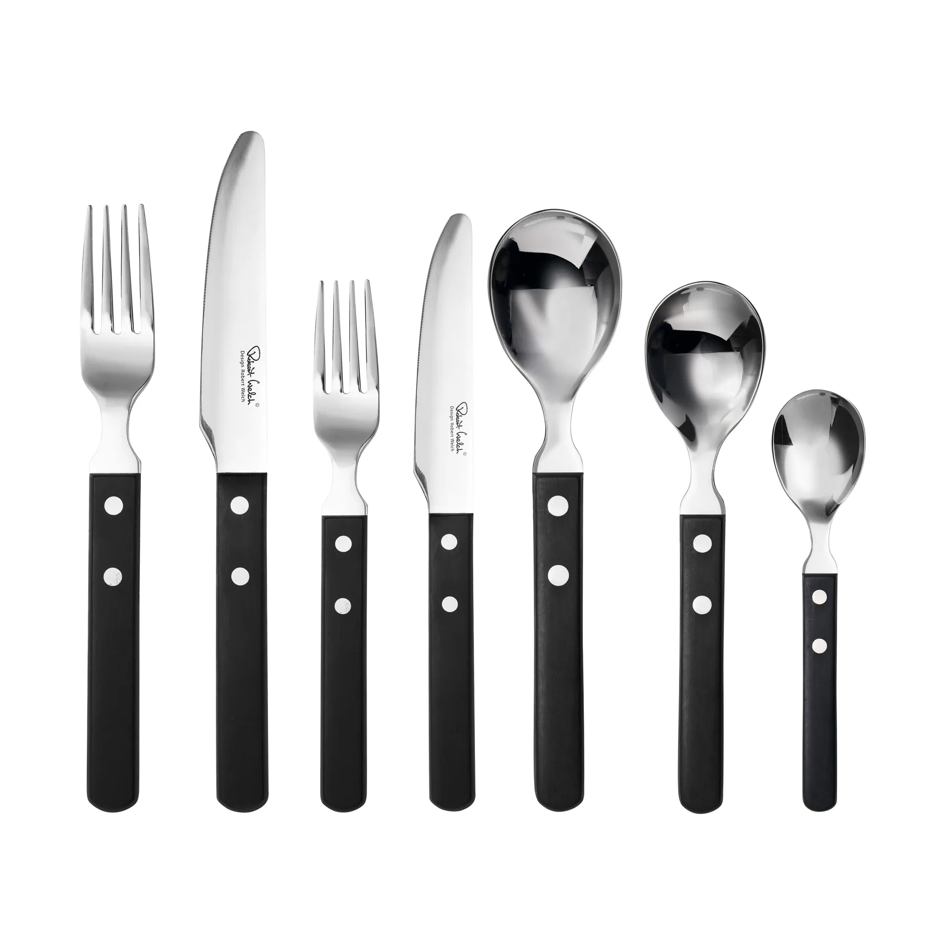 Trattoria餐具套装56件套, 黑色 Robert Welch