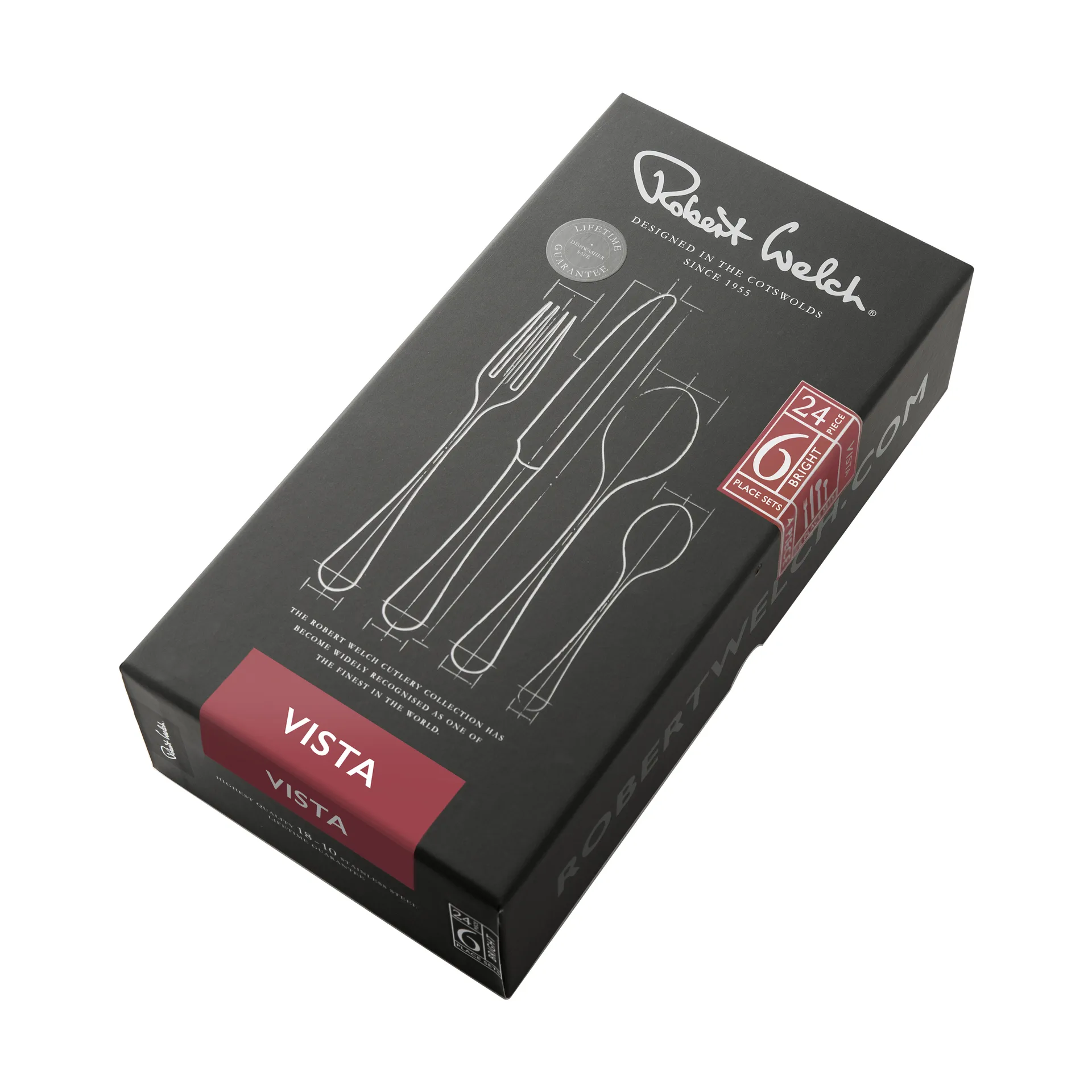 Vista Bright 餐具, 24件装 Robert Welch